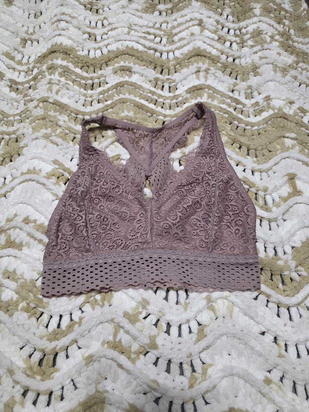 Maurices Lace Racerback Bralette in Mauve